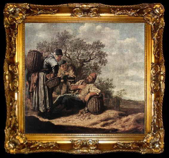 framed  MOLYN, Pieter de Landscape with Conversing Peasants sg, ta009-2